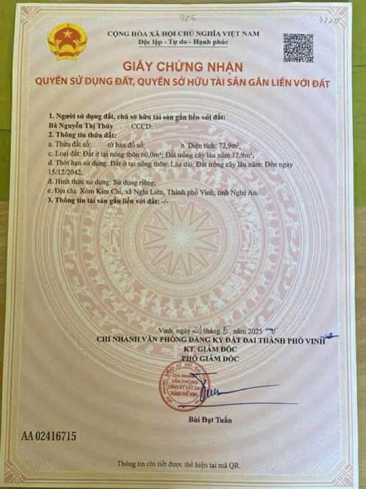 Đất mặt đường Phạm Xuân Phong, xóm Kim Chi, 72.9m² giá 1.72 tỷ - Tiềm năng phát triển lớn!