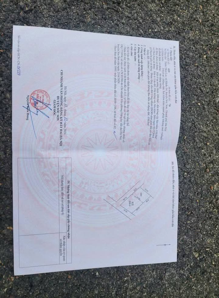 Đất thổ cư 250m² tại Thái Lai - Kim Anh - 3.75 tỷ - Lô góc 2 mặt tiền