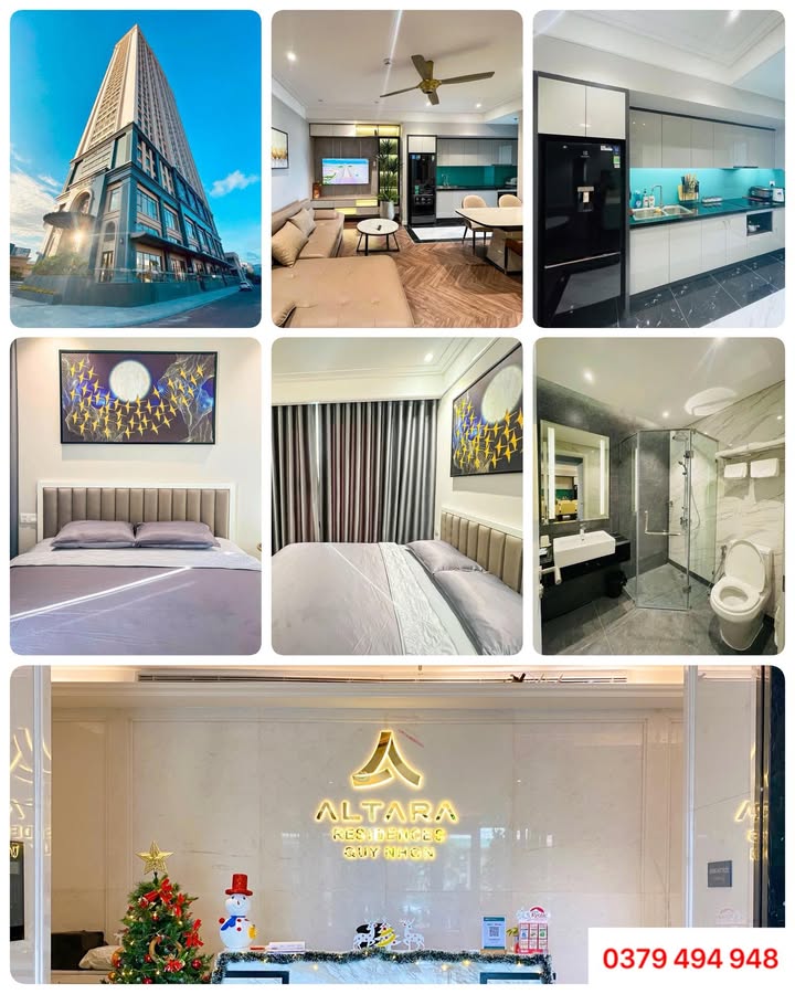 Căn hộ cho thuê ALTARA RESIDENCE Quy Nhơn 46-70m² giá từ 6 triệu - Sống đẳng cấp bên biển!