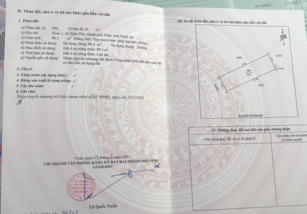 Đất kinh doanh mặt tiền 4,81m tại Nguyễn Trãi, Vinh - Giá chỉ 4 tỷ!