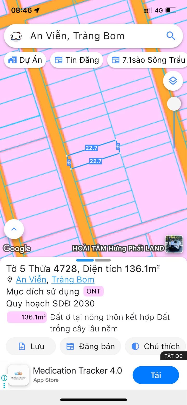 Đất thổ cư 138m² ấp 4 An Viễn giá 1.5 tỷ - Cơ hội đầu tư sinh lời!