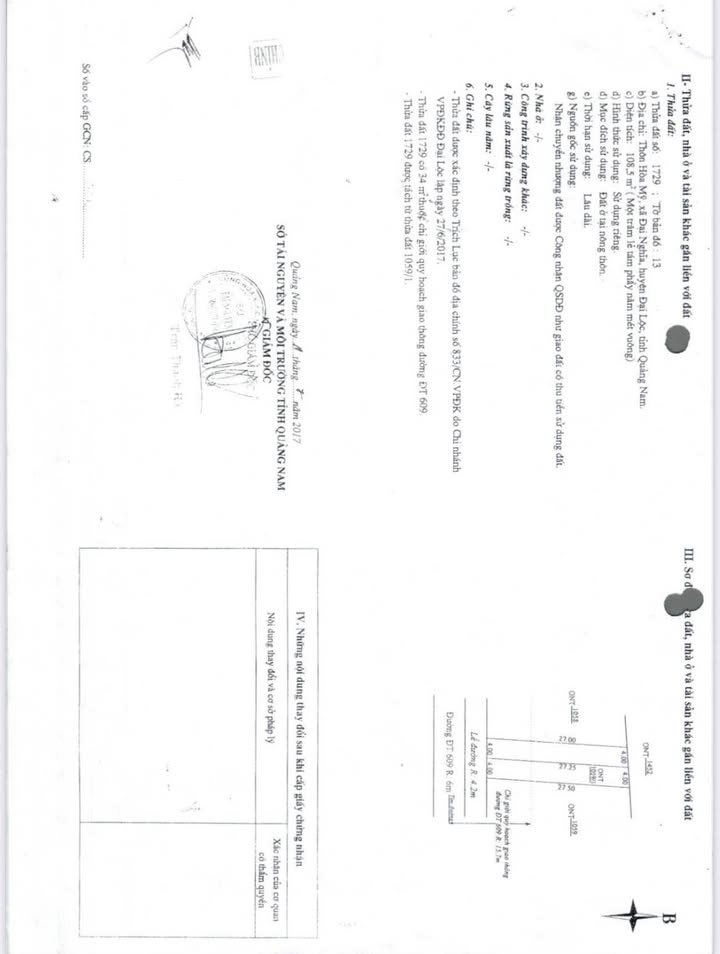 Đất nền mặt tiền DT 609, Huyện Đại Lộc, 109m² giá 2.3 tỷ - Cơ hội đầu tư tuyệt vời!