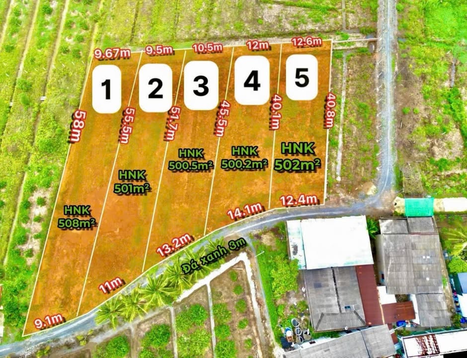 Đất vườn Thạnh Đức, Bến Lức 500m² giá 750 triệu - Sổ hồng riêng, đường ô tô