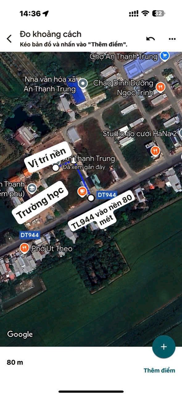 Đất nền KDC Chợ An Thạnh Trung 100m² giá 650 triệu - Vị trí thuận lợi, thoáng mát!