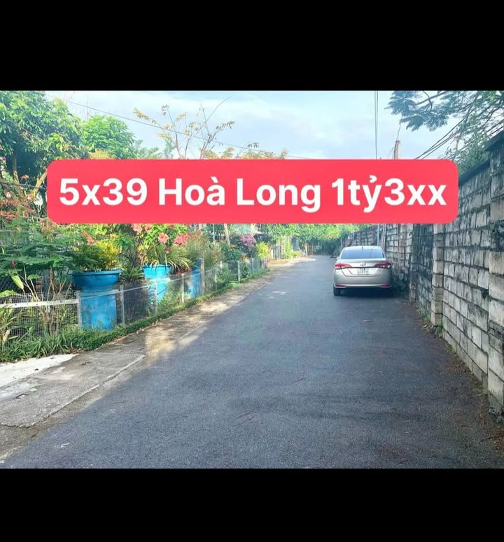 Lô đất Hoà Long Bà Rịa 195m² giá 1.3 tỷ - Đầu tư sinh lời hấp dẫn!