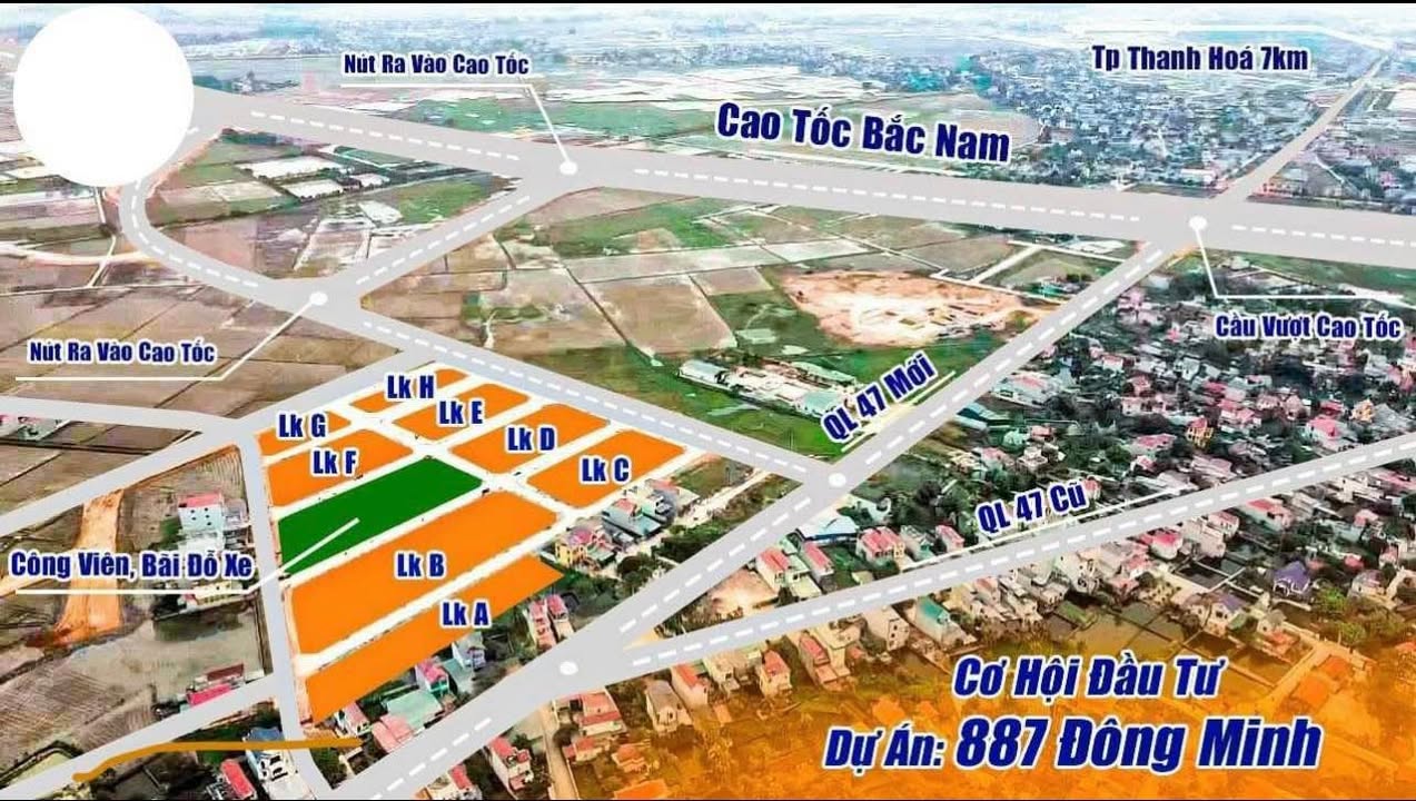 Lô đất LK B11 MBQH 887 Đông Minh 120m² giá 1.x tỷ - Đường rộng quy hoạch đồng bộ!