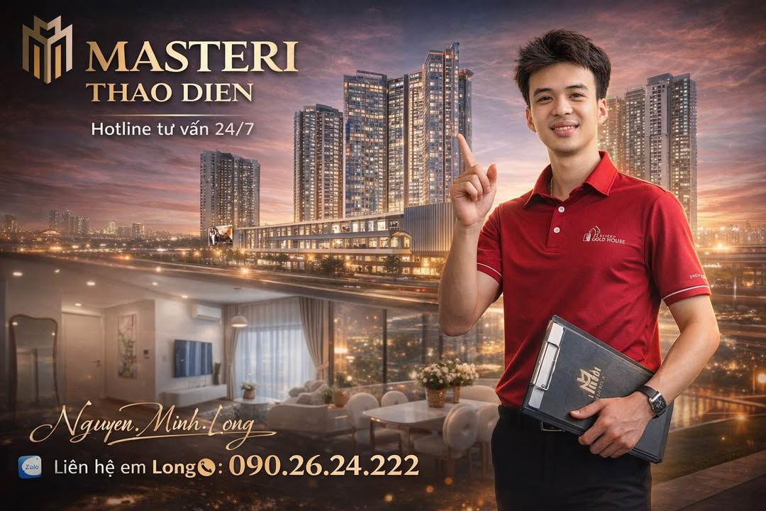 Căn hộ Masteri Thảo Điền 75m² giá thỏa thuận - Bancol siêu hiếm!