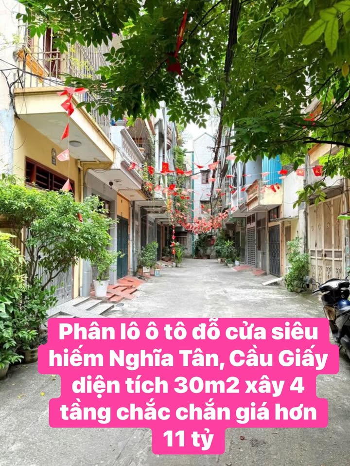 Nhà Nghĩa Tân, Cầu Giấy 30m² giá 11 tỷ - Phân lô ô tô đỗ cửa siêu hiếm!