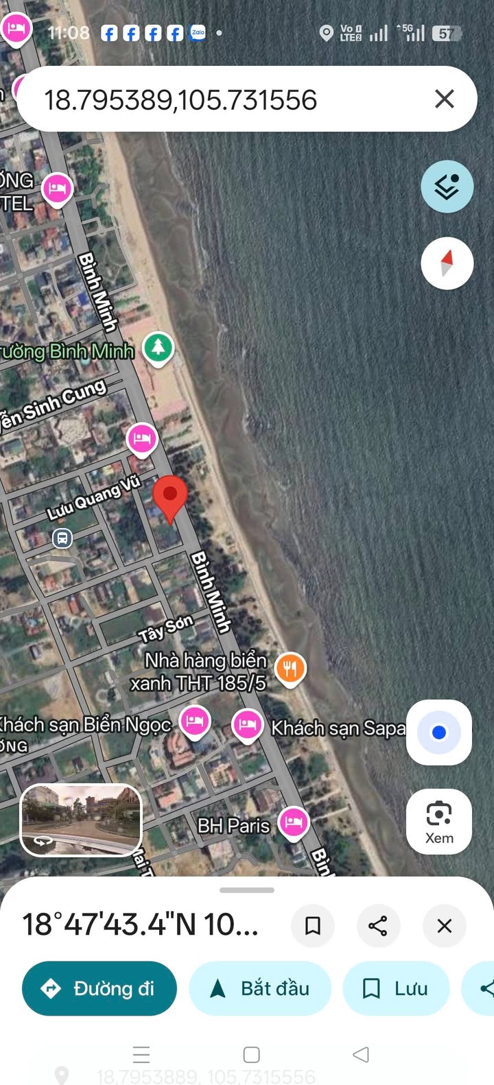 Đất nền Cửa Lò 800m² mặt đường Bình Minh - Cơ hội đầu tư hấp dẫn!