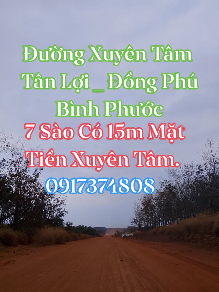 Đất nền mặt tiền Xuyên Tâm, Tân Lợi, 7000m² giá 3.7 tỷ - Đầu tư sinh lời ngay!