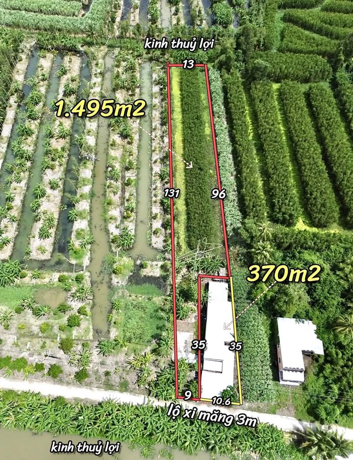 Đất nền Phụng Hiệp Hậu Giang 1495m² giá 400 triệu - Đầu tư sinh lời ngay!