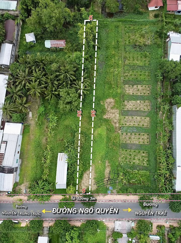 Đất nền thổ cư 436,6m² tại phường Lái Hiếu, TP Ngã Bảy - Giá chỉ 1.7 tỷ VND!