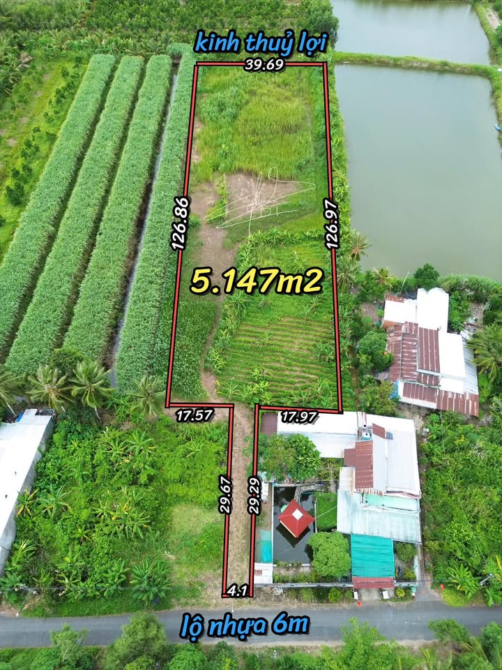 Đất nền 5147m² Hiệp Thành, Ngã Bảy - Giá chỉ 3 tỷ, thích hợp đầu tư!