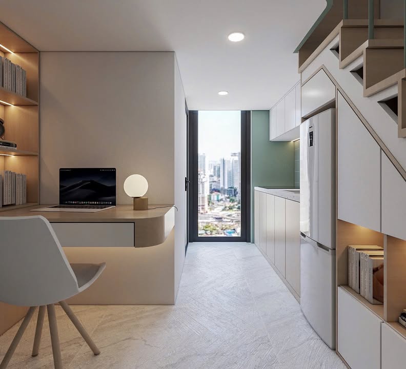 Studio ban công 25m² tại Kiến Hưng, Hà Đông - Ô tô đỗ cửa, nội thất đầy đủ!