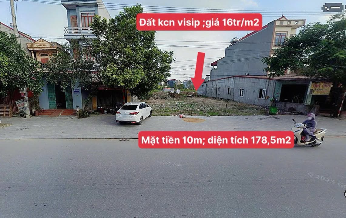 Đất nền KCN Visip 178,5m² - Mặt tiền rộng, vị trí đắc địa!