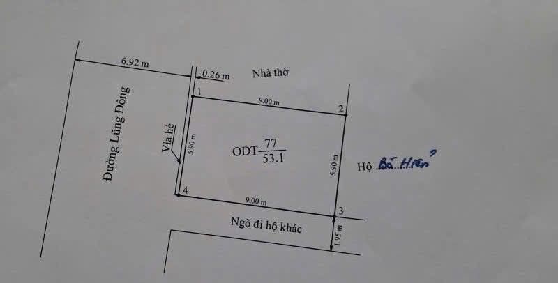 Đất nền lô góc Đường Lũng Đông, Quận Hải An, 53.1m² - Vị trí đắc địa gần chợ!