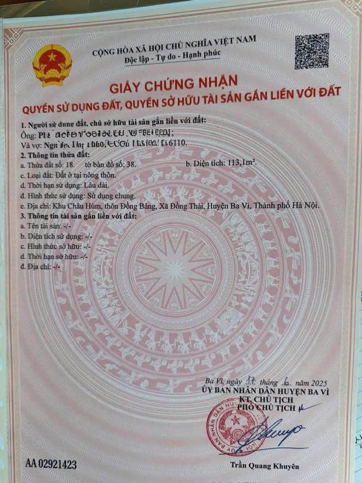 Đất nền Khu Châu Hùm, Đồng Bảng 113m² - Giá thỏa thuận, cơ hội đầu tư hấp dẫn!