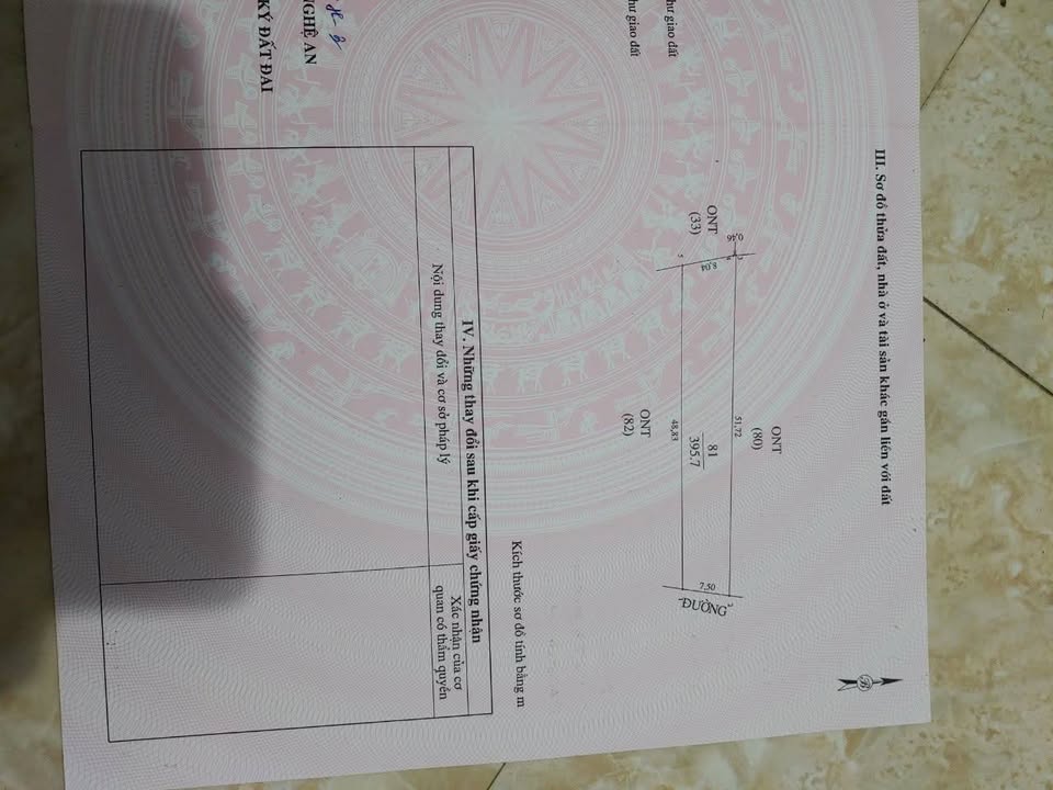 Đất nền chính chủ tại xã Nghĩa Thành cũ 395.7m² - Cơ hội đầu tư tuyệt vời!