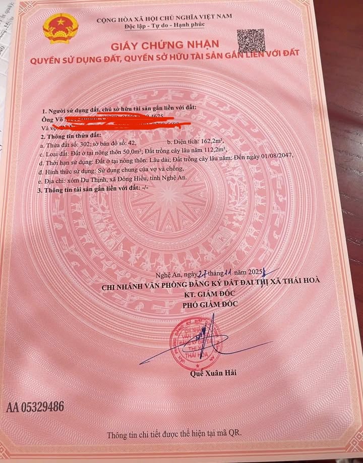 Đất nền xóm Du Thịnh, Đông Hiếu 160m² giá chỉ từ 800 triệu - Đầu tư sinh lời ngay!