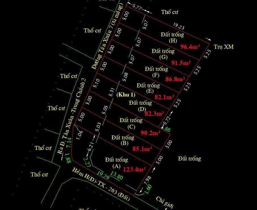 Đất nền Tân Xuân Hóc Môn 83m² giá 3.85 tỷ - Đầu tư sinh lời ngay!