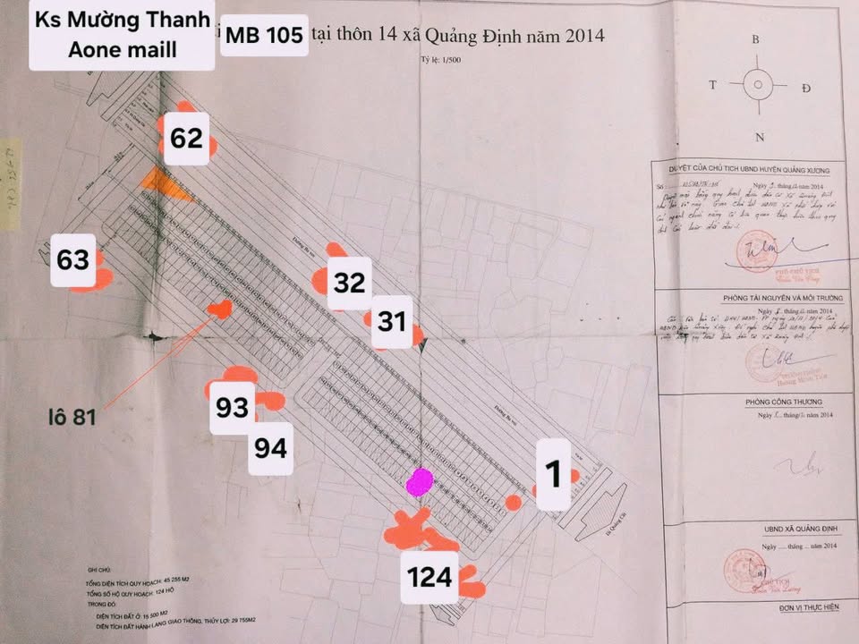 Đất nền MB 105 Quảng Định, Thanh Hoá 125m² giá 1.9 tỷ - Đón đầu tiềm năng đầu tư!