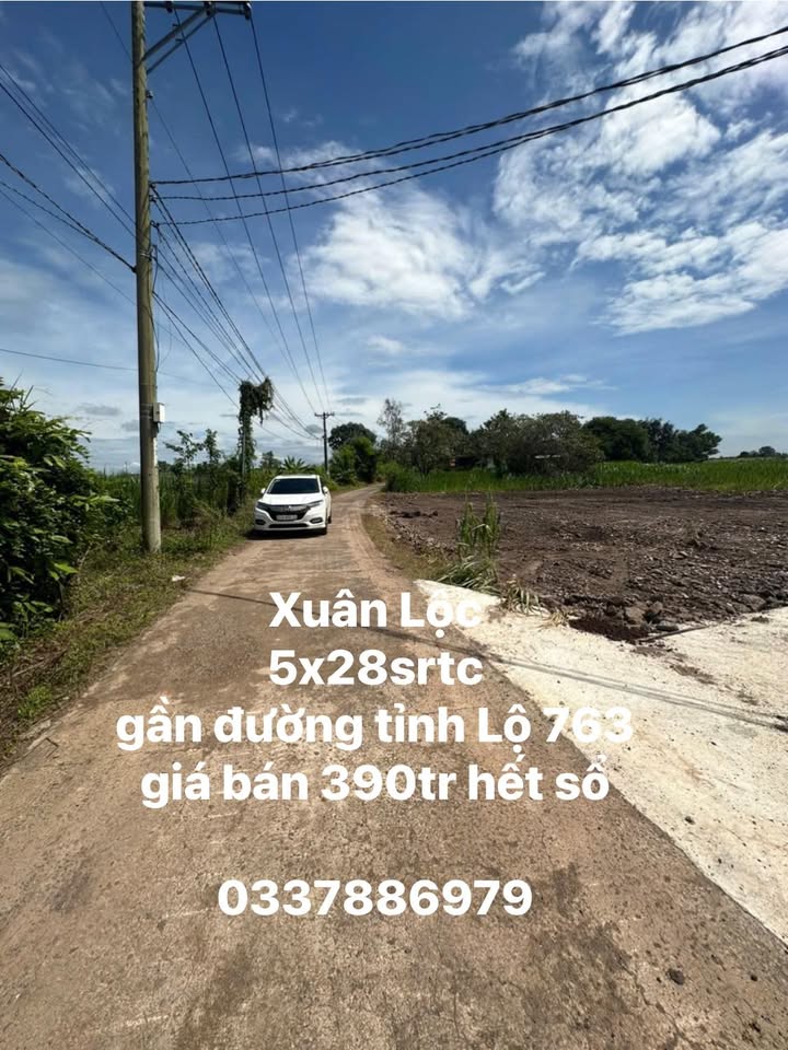 Đất nền Xuân Lộc 140m² giá 390 triệu - Cơ hội đầu tư tuyệt vời!
