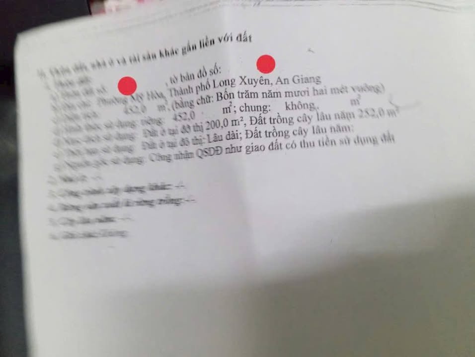 Bán đất nền TL943, Mỹ Hoà, Long Xuyên, 452m² - Khu vực đông dân, thuận tiện kinh doanh!