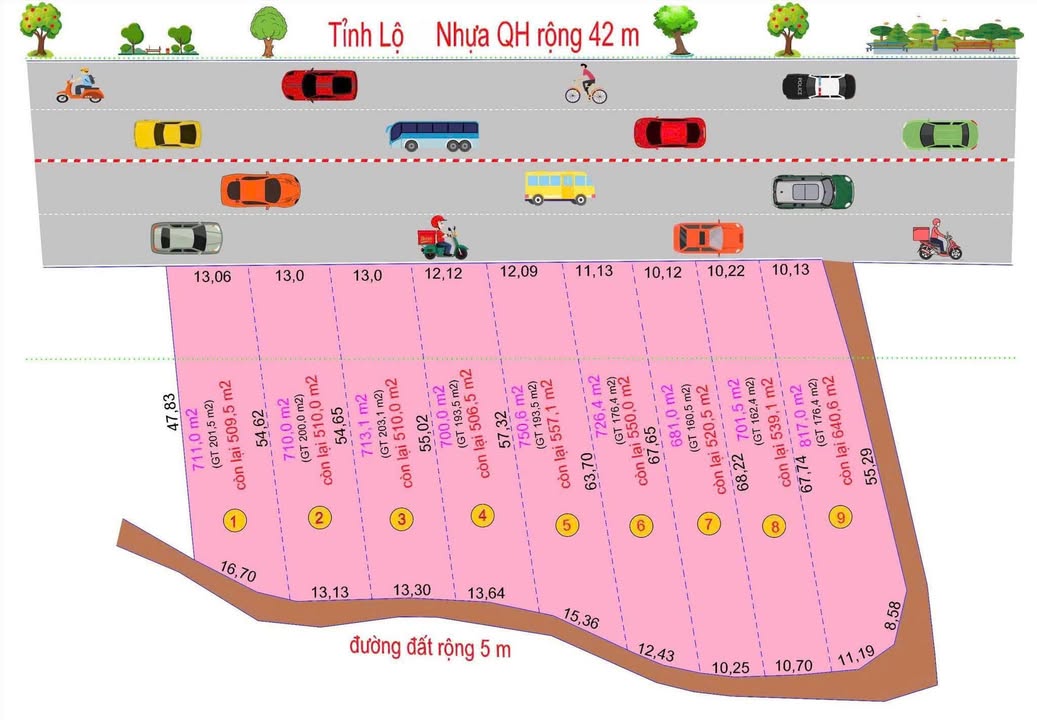 Đất nền mặt tiền Tỉnh Lộ 5 Ninh Hòa 6.510m² giá 16 tỷ - Cơ hội đầu tư tuyệt vời!