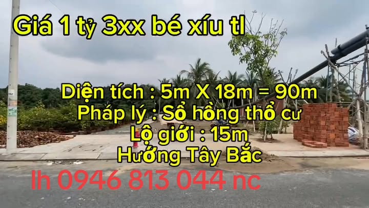 Đất nền KDC Đông Phú mới 90m² giá 1.35 tỷ - Hẻm hông 4m, đối diện công viên!
