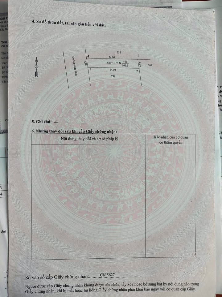 Đất thổ cư hẻm 2 An Dương Vương 103.2m² giá 644 triệu - Chính chủ bán gấp!
