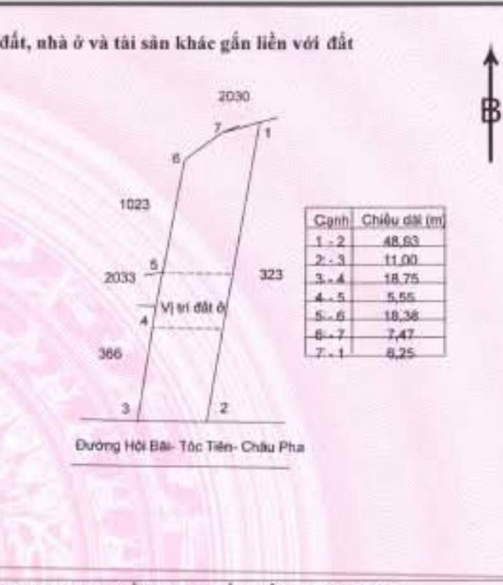 Lô đất mặt tiền Hội Bài Châu Pha 462m² giá chỉ 7.2 tỷ - Cơ hội đầu tư kinh doanh không thể bỏ qua!