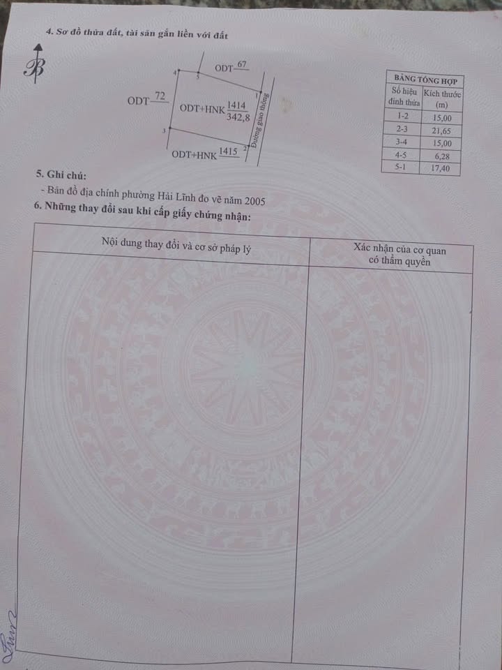 Đất nền Phú Thịnh, Hải Ninh, 345m² giá 1.5 tỷ - Sổ đỏ chính chủ!