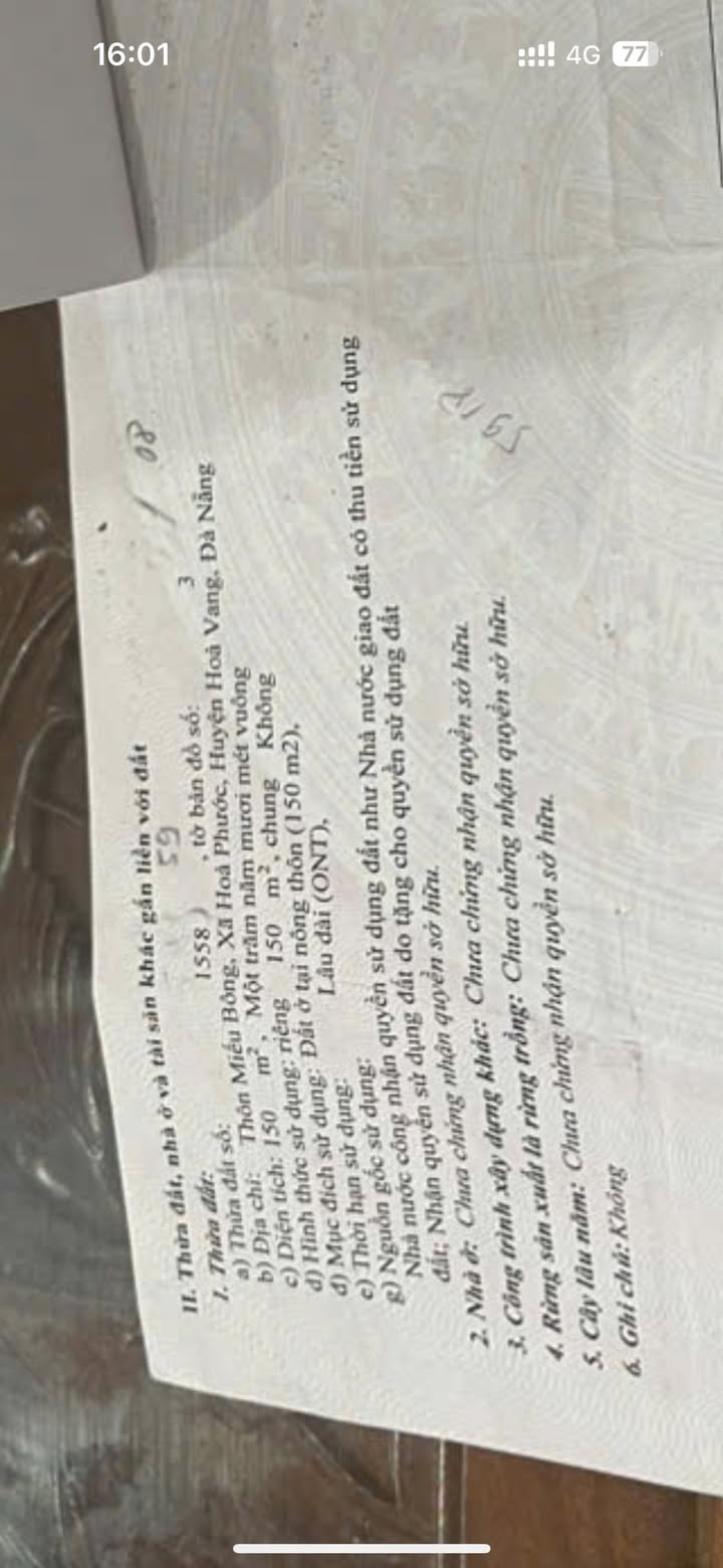 Đất nền Thôn Miếu Bông, Đà Nẵng 150m² giá chỉ 1.59 tỷ - Cơ hội đầu tư tuyệt vời!