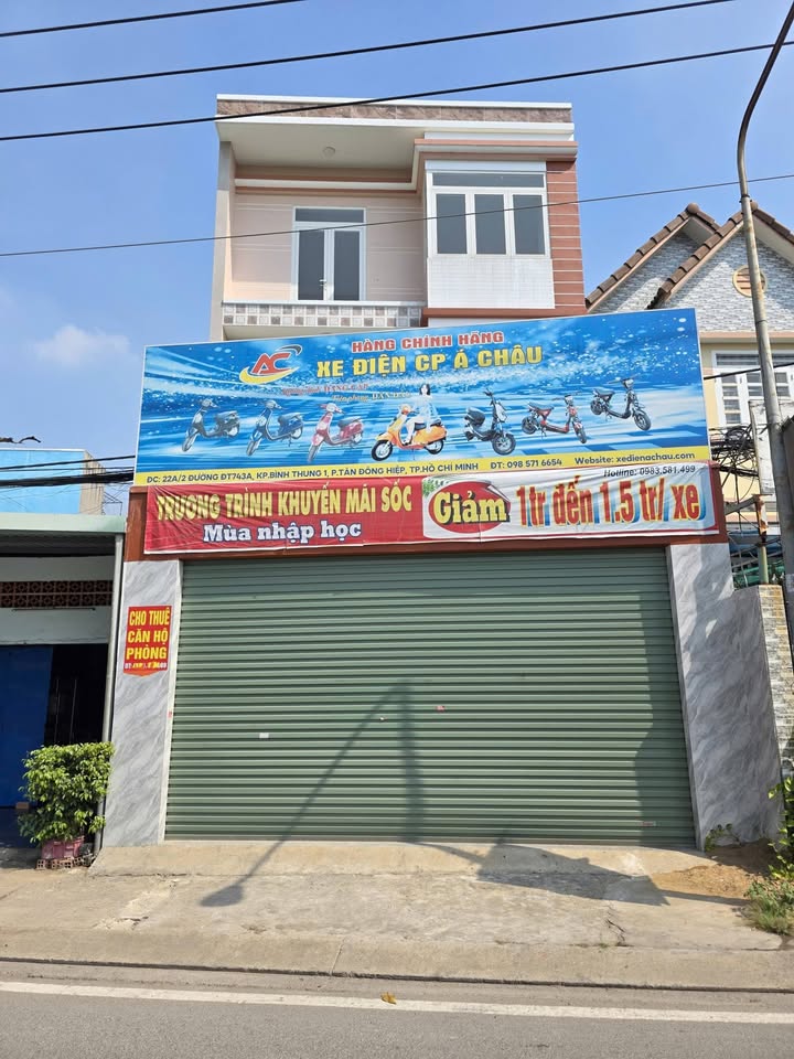 Nhà mặt tiền ĐT743A, Bình An, Dĩ An 114m² giá 7.7 tỷ - Kinh doanh thuận lợi!