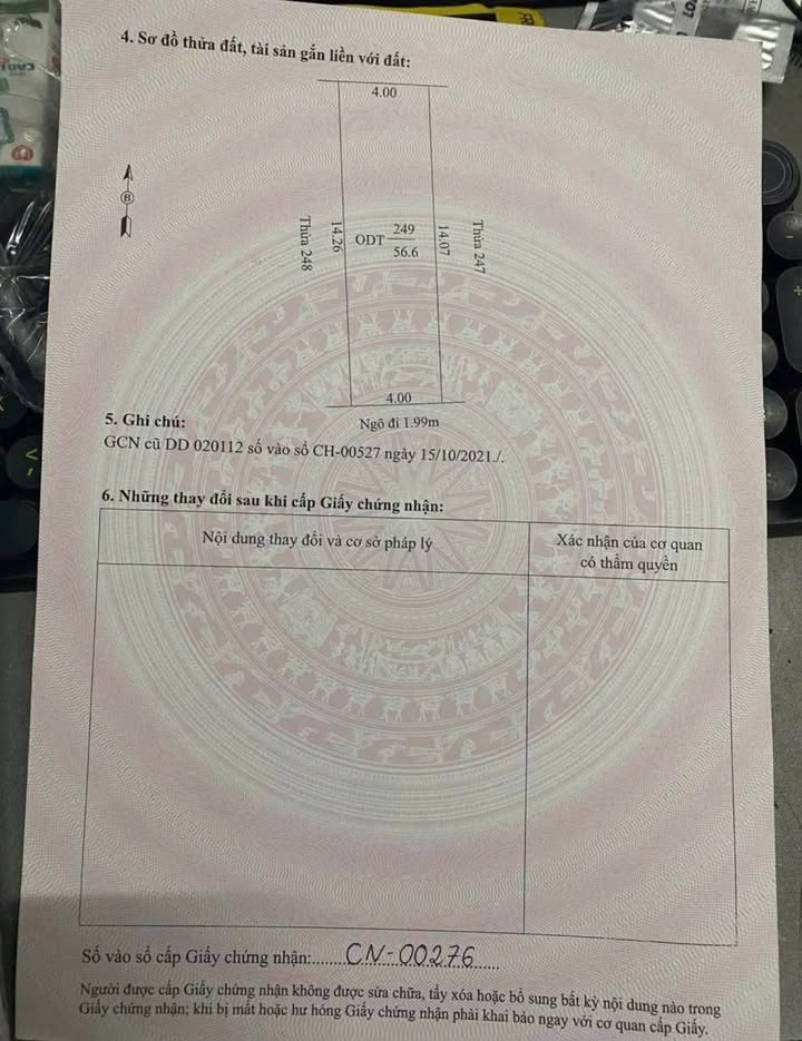 Đất khu 6 phường Việt Hoà, TP. Hải Dương 56.6m² - Sổ hồng chính chủ, giá 900 triệu!