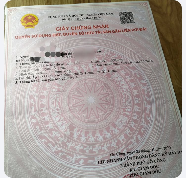 Đất mặt tiền DT873 KP1 Bình Xuân 1000m² giá chỉ 900 triệu - Cơ hội đầu tư tuyệt vời!