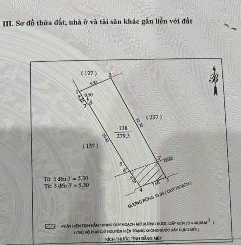 Đất mặt đường Bùi Dương Lịch, TP Vinh 279m² - Kinh doanh tốt, vị trí trung tâm!