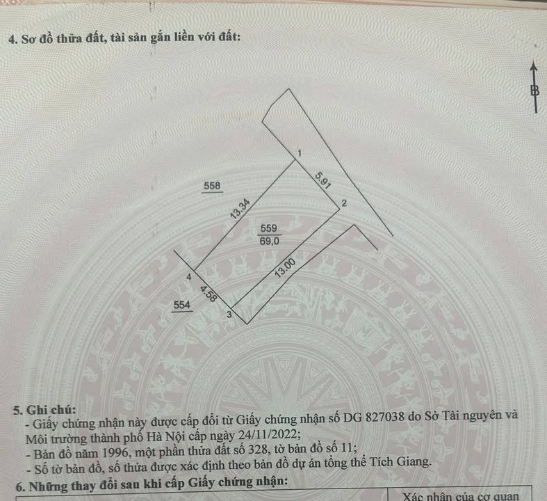 Đất nền Tích Giang, Phúc Thọ 69m² giá 1 tỷ - Ô tô vào tận nơi!