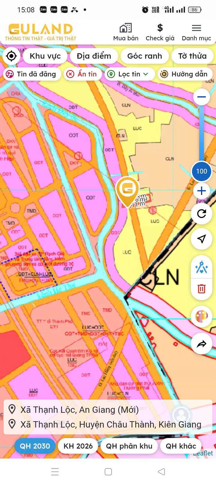 Đất thổ cư Vĩnh Thông 1.700m² giá 2.5 tỷ - Đầu tư sinh lời ngay!