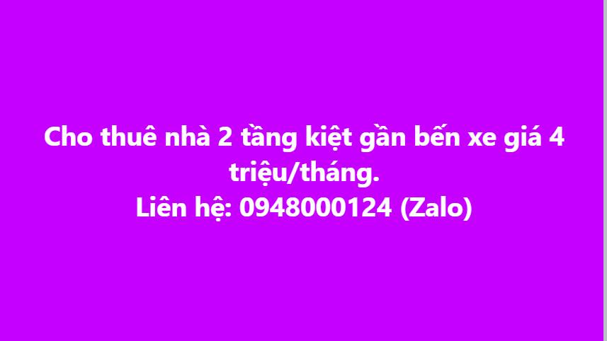 Nhà 2 tầng cho thuê tại Hòa Minh, Liên Chiểu - Giá chỉ 4 triệu/tháng!