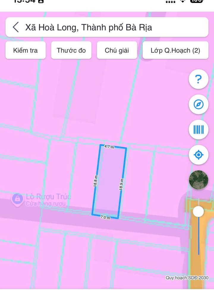 Đất nền bán gấp Đường nhánh số 6 Hoà Long 136m² giá 1.58 tỷ - Khu dân cư đông đúc!