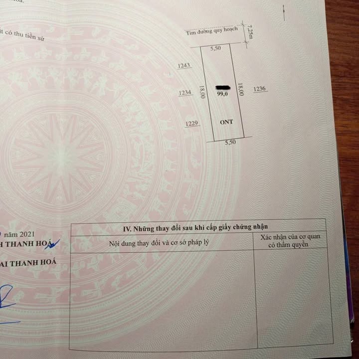Đất mặt bằng 99m² Thiệu Vân, TP Thanh Hóa giá 1.15 tỷ - Sổ đỏ chính chủ, xây dựng tự do!