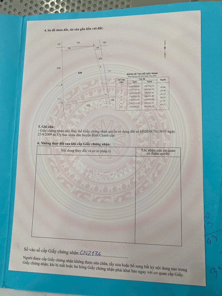 Đất nền hẻm đường Ổ Cu Kiến Vàng, Bình Chánh 2940m² - Sổ đỏ chính chủ, giá tốt!