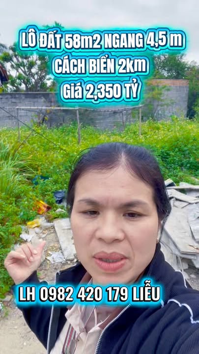 Đất nền Vĩnh Hòa Nha Trang 58.6m² giá 2.35 tỷ - Cơ hội đầu tư hấp dẫn!