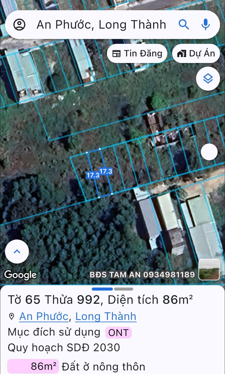 Đất nền An Phước Long Thành 86.5m² giá 1.6 tỷ - Pháp lý rõ ràng, sẵn sàng xây dựng!