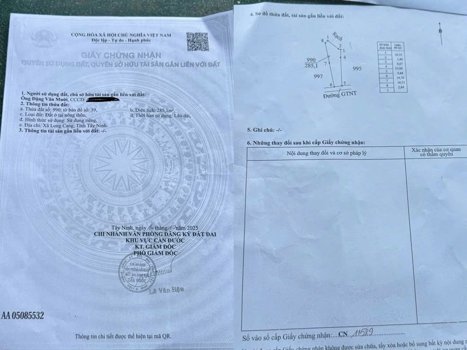 Nhà cấp 4 Phước Vân, Cần Đước 285m² giá 4.2 tỷ - Đầu tư sinh lời với 11 phòng trọ