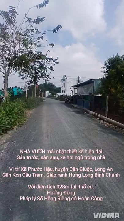 Nhà vườn Phước Hậu 328m² giá 4.88 tỷ - Thiết kế hiện đại, xe hơi vào tận nhà!