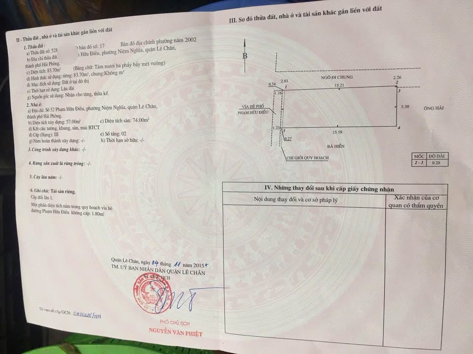Nhà mặt đường Phạm Hữu Điều, Quận Lê Chân, 100m² giá 8.5 tỷ - Đầu tư sinh lời tuyệt vời!