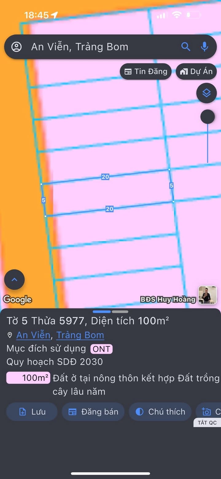 Đất thổ cư 100m² An Viễn, Trảng Bom chỉ 800 triệu - Cơ hội đầu tư hấp dẫn!