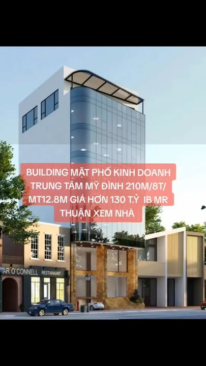 Building mặt phố kinh doanh Mỹ Đình 210m² giá 130 tỷ - Đầu tư sinh lời ngay!